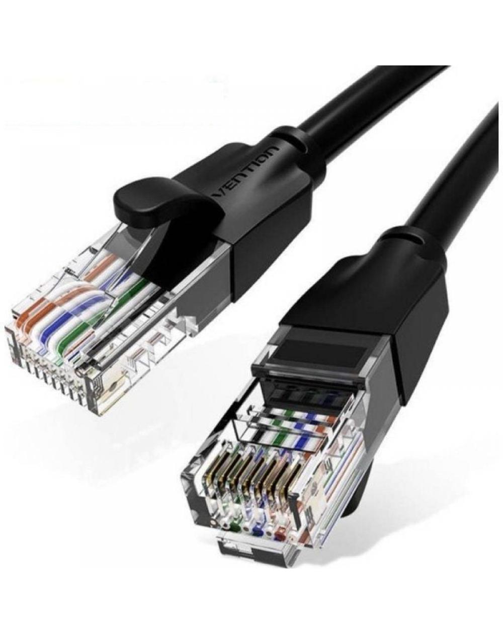 Cable de Red RJ45 UTP Vention IBEBK Cat.6/ 8m/ Negro