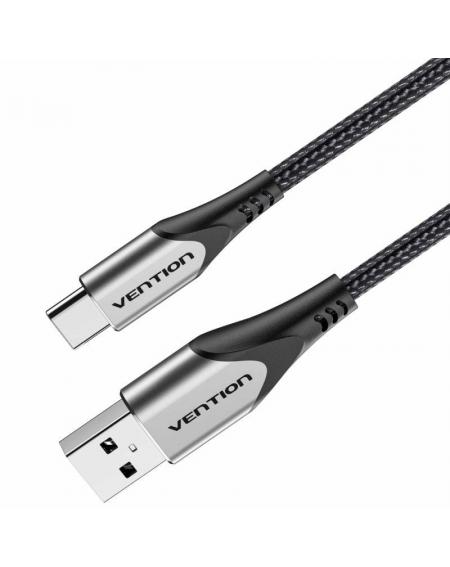 Cable USB 2.0 Tipo-C Vention CODHH/ USB Macho - USB Tipo-C Macho/ 2m/ Gris