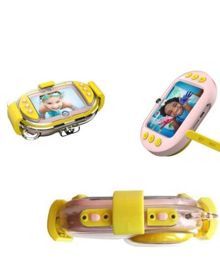 Cámara Digital Deportiva AgfaPhoto Realikids CAM Waterproof/ 16MP/ Rosa/ Incluye Tarjeta Micro SD 8GB