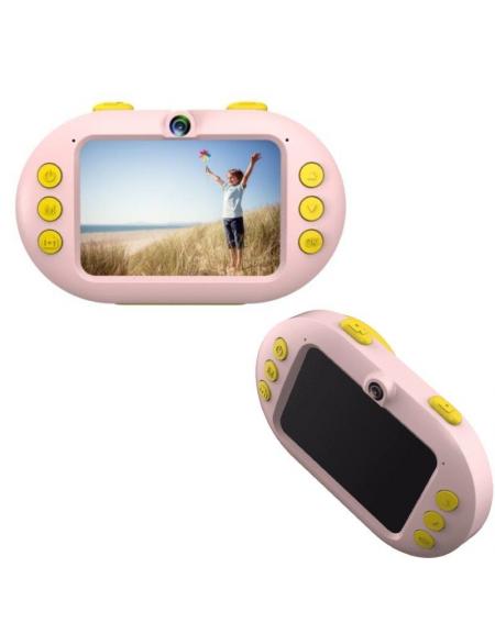 Cámara Digital Deportiva AgfaPhoto Realikids CAM Waterproof/ 16MP/ Rosa/ Incluye Tarjeta Micro SD 8GB