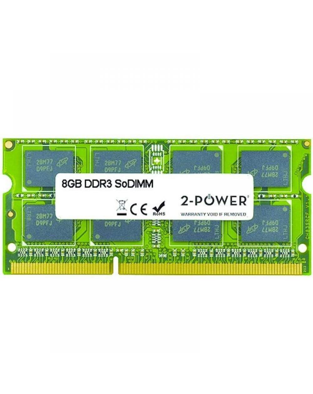 Memoria RAM 2-Power MultiSpeed 8GB/ DDR3L/ 1066/ 1333/ 1600MHz/ 1.35V/ CL7/9/11/ SODIMM