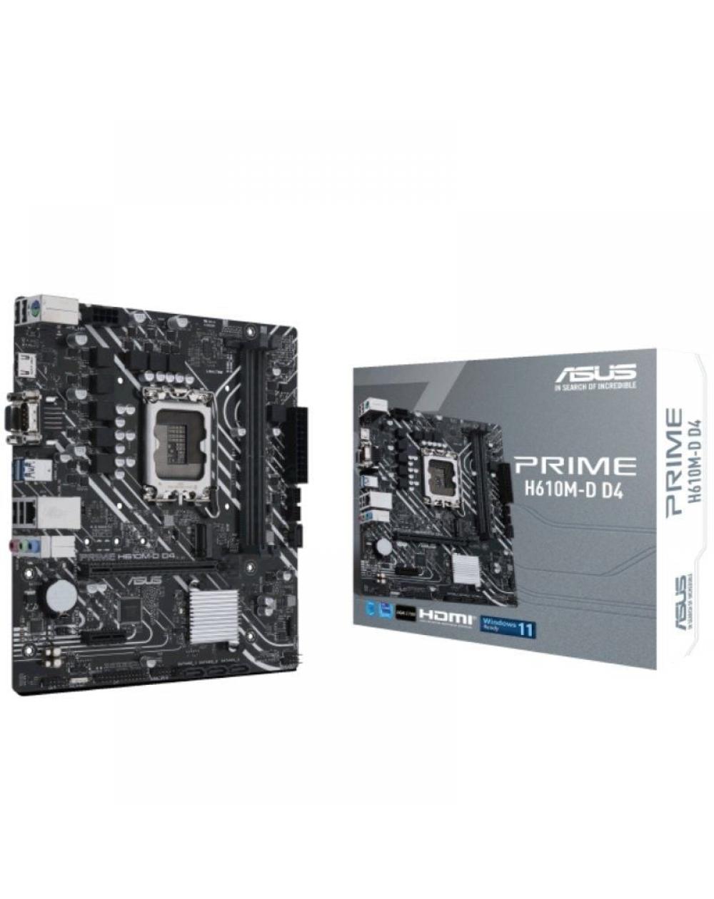 Placa Base Asus Prime H610M-D D4/ Socket 1700/ Micro ATX