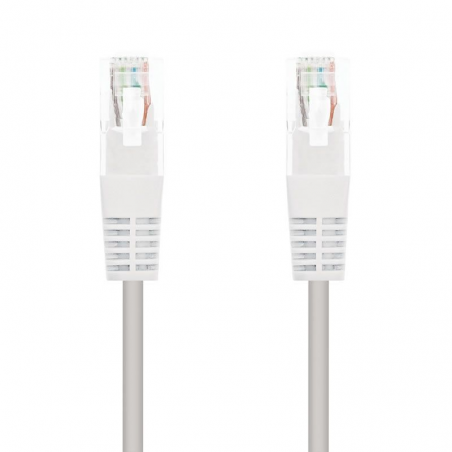 Cable de Red RJ45 UTP Nanocable 10.20.0110-W Cat.5/ 10m/ Blanco - Imagen 1