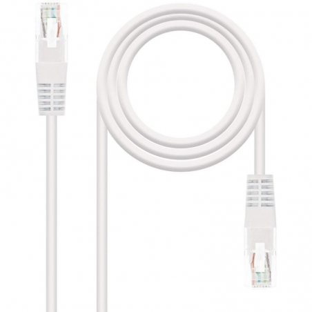 Cable de Red RJ45 UTP Nanocable 10.20.0110-W Cat.5/ 10m/ Blanco - Imagen 2