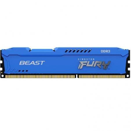 Memoria RAM Kingston FURY Beast 8GB/ DDR3/ 1600MHz/ 1.5V/ CL10/ DIMM