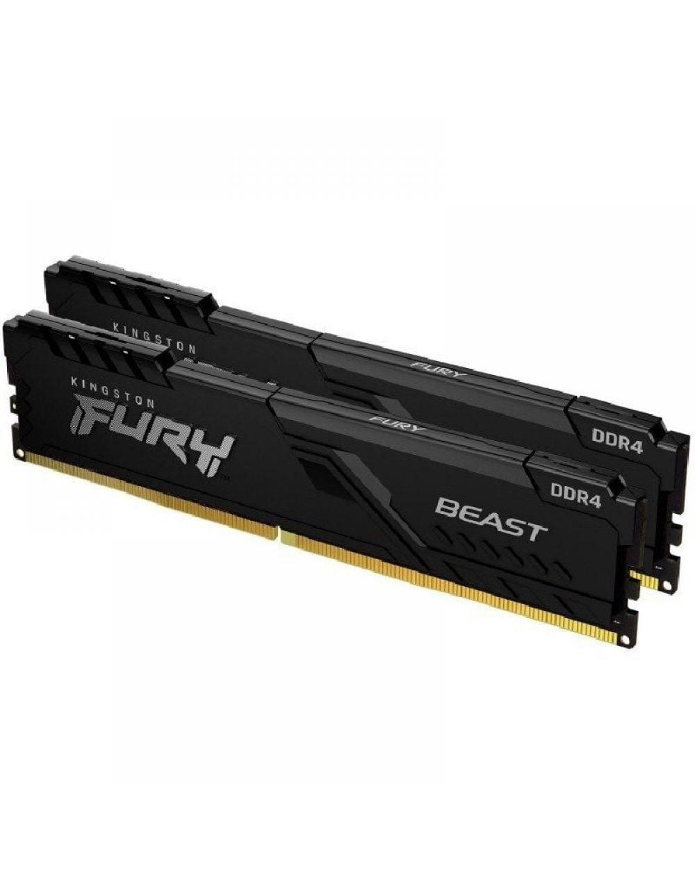 Memoria RAM Kingston FURY Beast 2 x 8GB/ DDR4/ 2666MHz/ 1.2V/ CL16/ DIMM