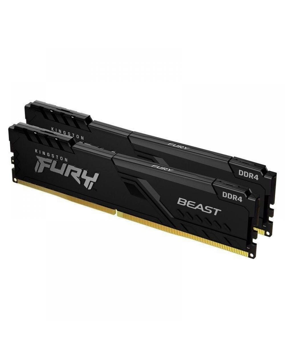 Memoria RAM Kingston FURY Beast 2 x 8GB/ DDR4/ 3200MHz/ 1.35V/ CL16/ DIMM