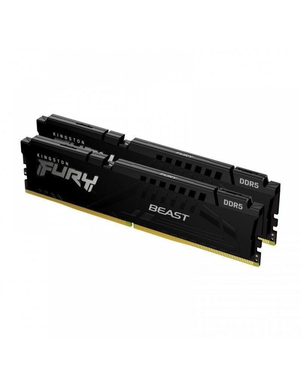 Memoria RAM Kingston FURY Beast 2 x 16GB/ DDR5/ 5200MHz/ 1.1V/ CL40/ DIMM