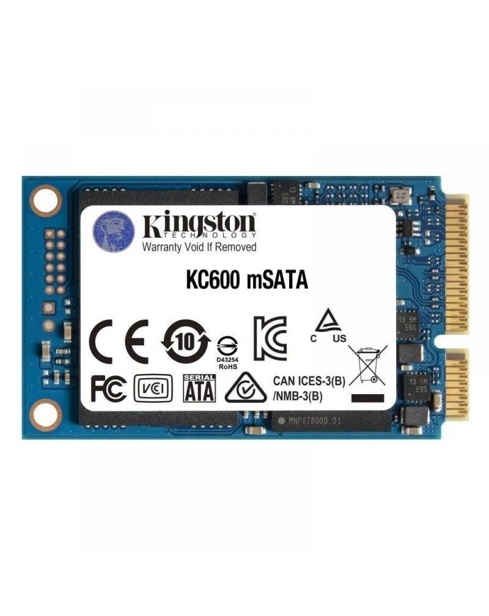 Disco SSD Kingston KC600 512GB/ mSATA