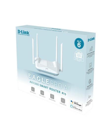 Router Inalámbrico D-Link EAGLE PRO AI AX1500 1500Mbps/ 2.4GHz 5GHz/ 4 Antenas/ WiFi 802.11ax/ac/n/g/b/k/v/a/h - 3ab/3u