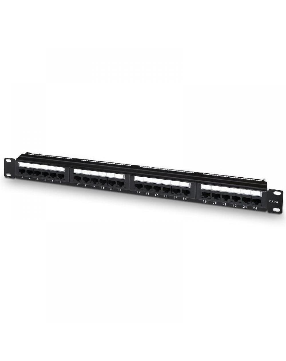 Patch Panel Aisens A141-0509/ 24 Puertos/ Cat.6/ Altura 1U/ Gestión de Cables