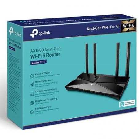 Router Inalámbrico TP-Link Archer AX10 1500 Mbps/ 2.4GHz 5GHz/ 4 Antenas/ WiFi 802.11ax/ac/n/a/ - n/b/g