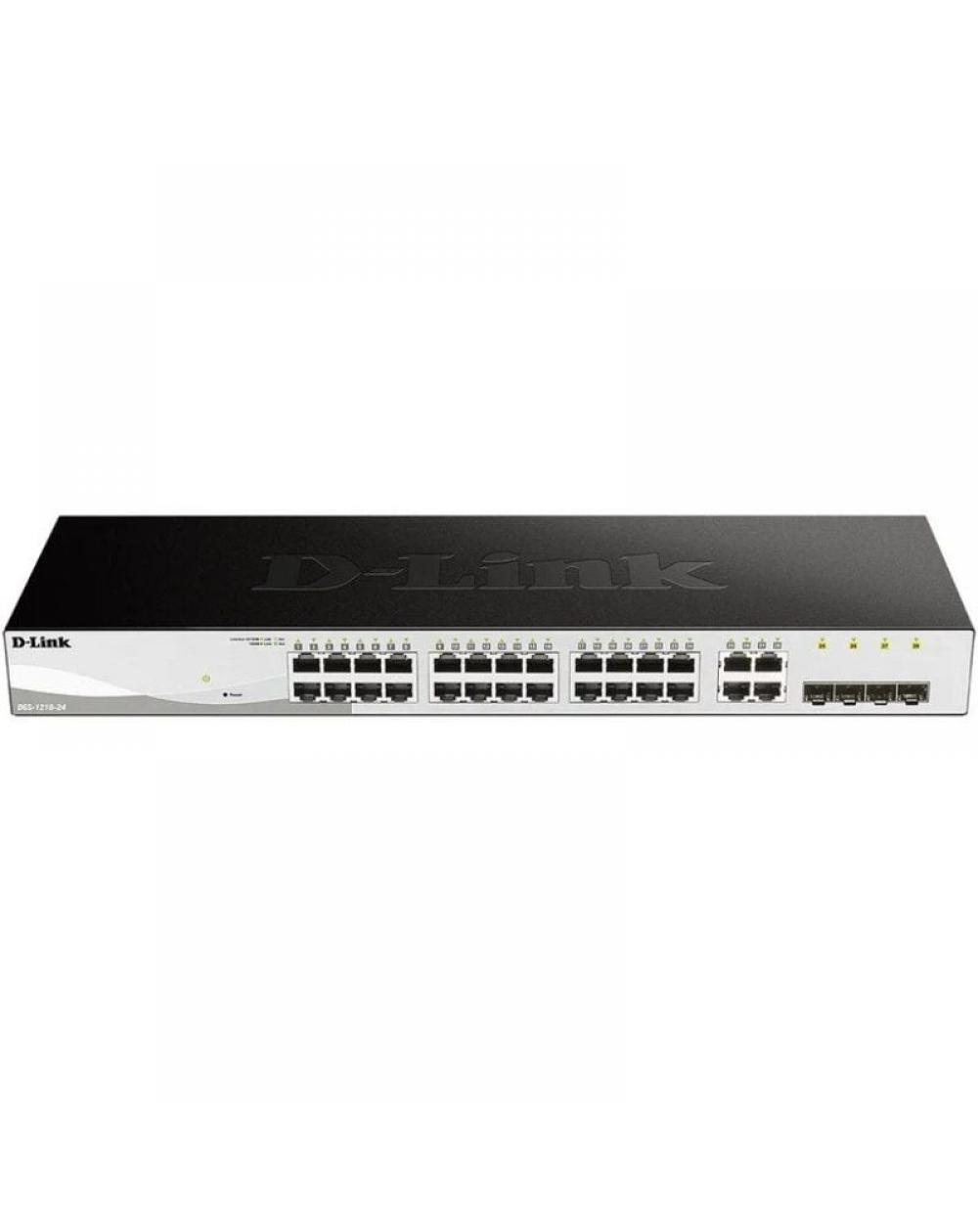 Switch Gestionado D-Link DGS-1210-24/ 24 Puertos/ RJ-45 10/100/1000/ SFP