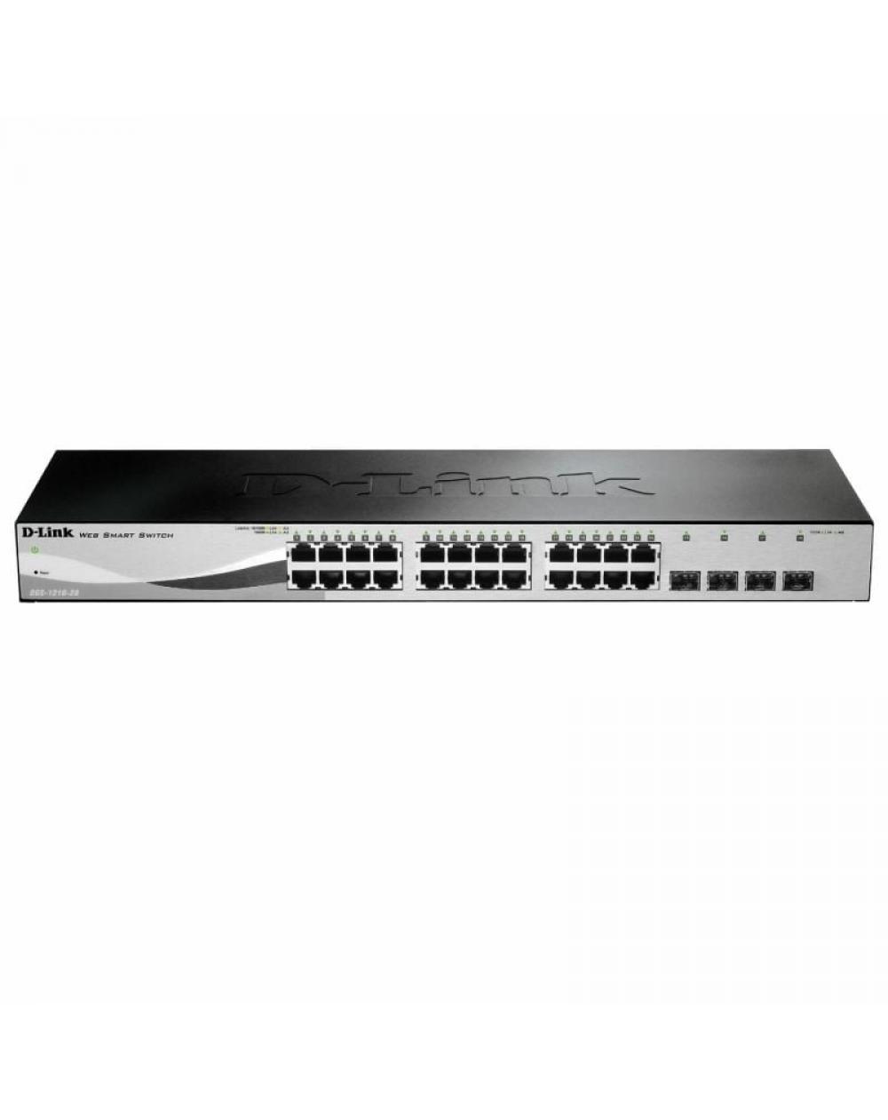 Switch D-Link DGS-1210-28 28 Puertos/ RJ-45 Gigabit 10/100/1000/ SFP