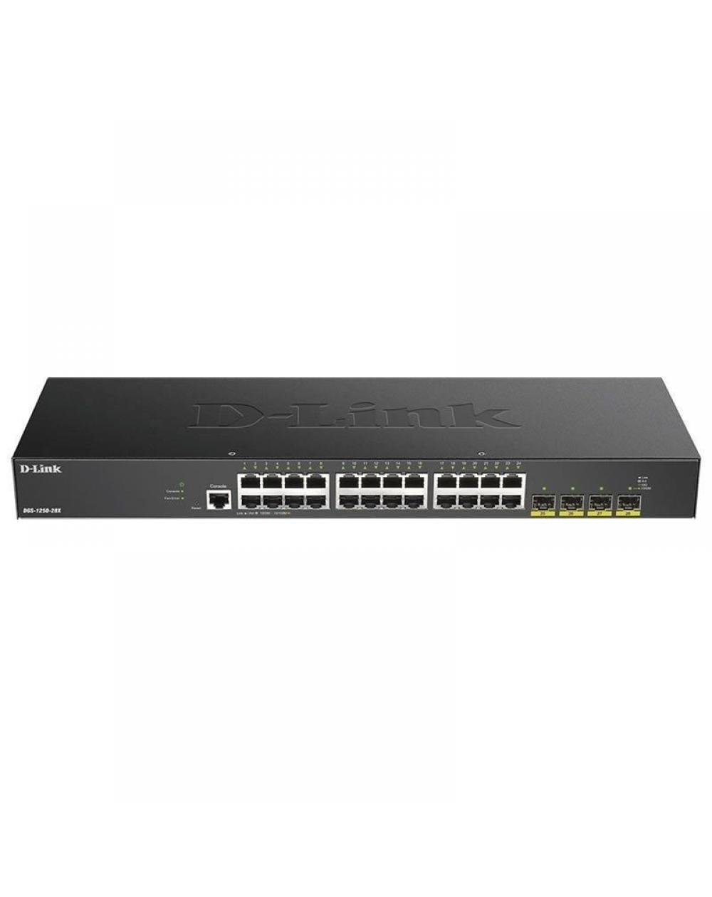 Switch Gestionado D-Link DGS-1250-28X 28 Puertos/ RJ-45 Gigabit 10/100/1000/ SFP