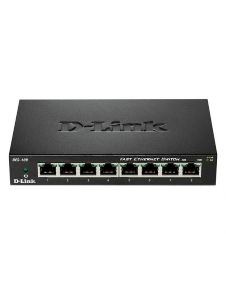 Switch D-Link DES-108 8 Puertos/ RJ-45 10/100