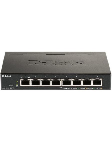 Switch D-Link DGS-1100-08PV2 8 Puertos/ RJ-45 10/100/1000 PoE