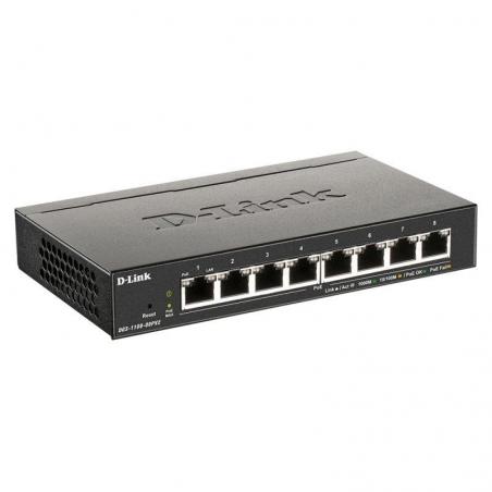 Switch D-Link DGS-1100-08PV2 8 Puertos/ RJ-45 10/100/1000 PoE