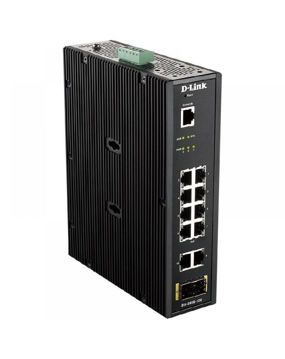 Switch Gestionable D-Link DIS-200G-12S 12 Puertos/ Gigabit 10/100/1000/ SFP