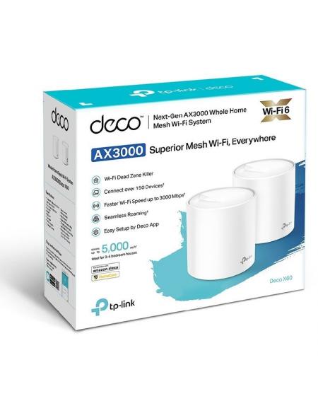 Sistema Mesh TP-Link Deco X60 3000Mbps/ 2.4GHz 5GHz/ Pack de 2