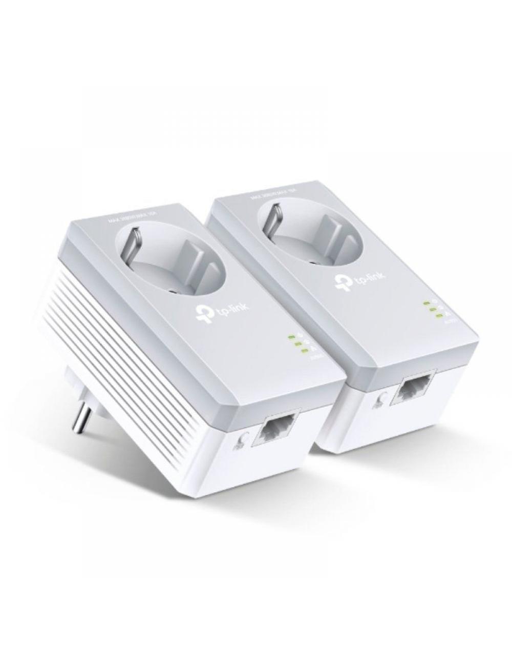 Adaptador Powerline TPLink TL-PA4010P KIT 600Mbps/ Alcance 300m/ Pack de 2