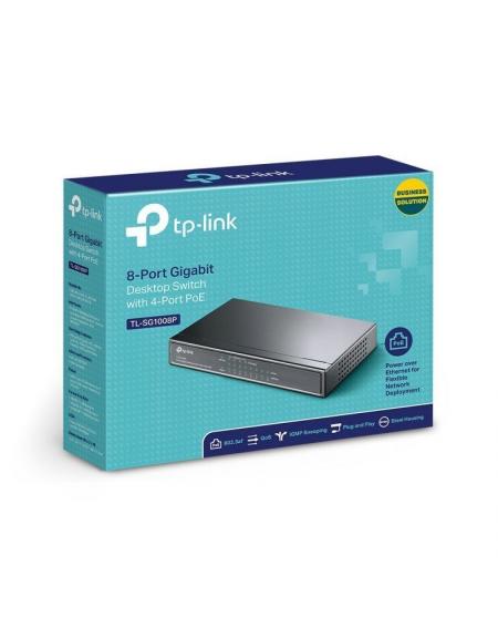 Switch TP-Link TL-SG1008P 8 Puertos/ RJ-45 10/100/1000 PoE