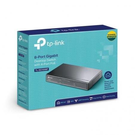 Switch TP-Link TL-SG1008P 8 Puertos/ RJ-45 10/100/1000 PoE