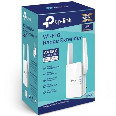 Repetidor Inalámbrico TP-Link RE605X 1800Mbps/ 2 Antenas