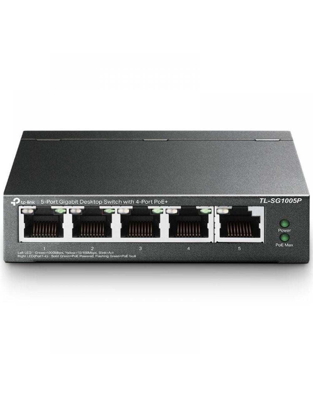 Switch TP-Link TL-SG1005P 5 Puertos/ RJ-45 10/100/1000 PoE