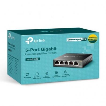 Switch TP-Link Easy Smart TL-SG105E 5 Puertos/ RJ-45 10/100/1000