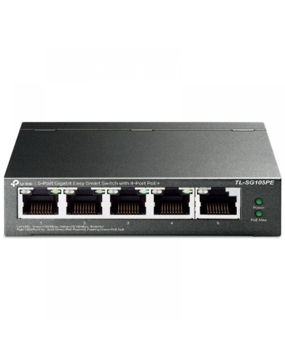 Switch TP-Link TL-SG105PE 5 Puertos/ RJ-45 10/100/1000 PoE