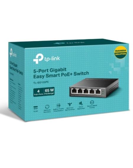 Switch TP-Link TL-SG105PE 5 Puertos/ RJ-45 10/100/1000 PoE