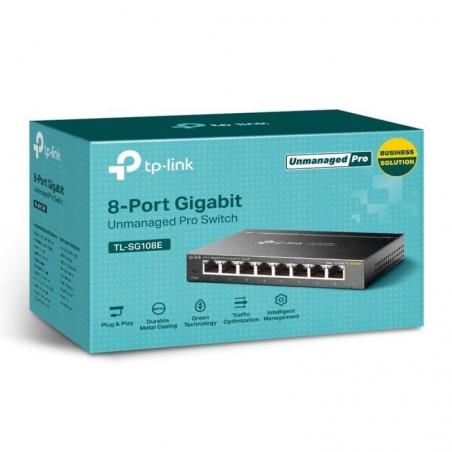 Switch TP-Link Easy Smart TL-SG108E 8 Puertos/ RJ-45 10/100/1000