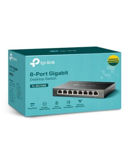 Switch TP-Link TL-SG108S 8 Puertos/ RJ-45 10/100/1000