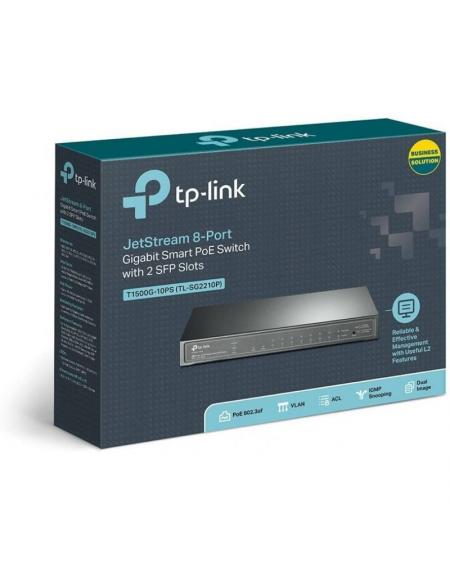 Switch TP-Link Smart Gigabit TL-SG2210P 10 Puertos/ RJ-45 10/100/1000 PoE/ SFP