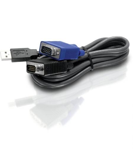 Cables Conmutador KVM TRENDnet TK-CU06/ USB/VGA 1.83 m