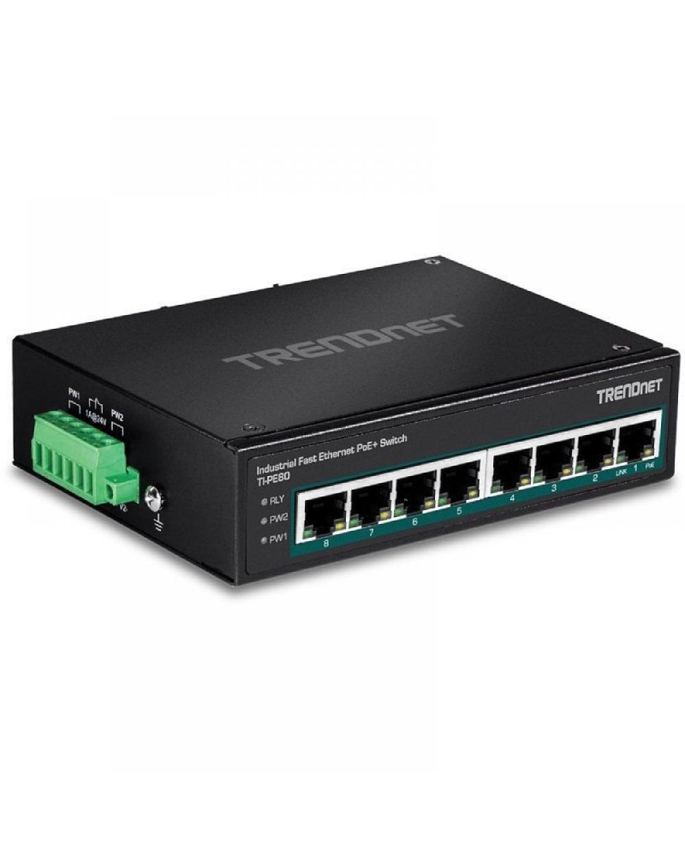 Switch TRENDnet TI-PE80 8 Puertos/ RJ-45 Gigabit 10/100 PoE