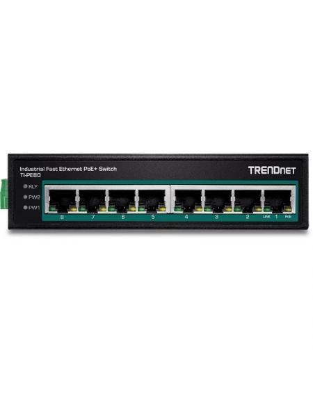 Switch TRENDnet TI-PE80 8 Puertos/ RJ-45 Gigabit 10/100 PoE