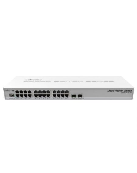 Switch Router Mikrotik CRS326-24G-2S+RM 26 Puertos/ RJ45 10/100/100/ SFP/ PoE