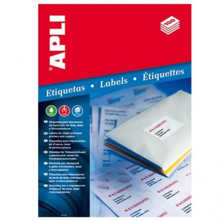 Etiquetas Adhesivas Apli 1273/ 70 x 37mm/ 100 Hojas