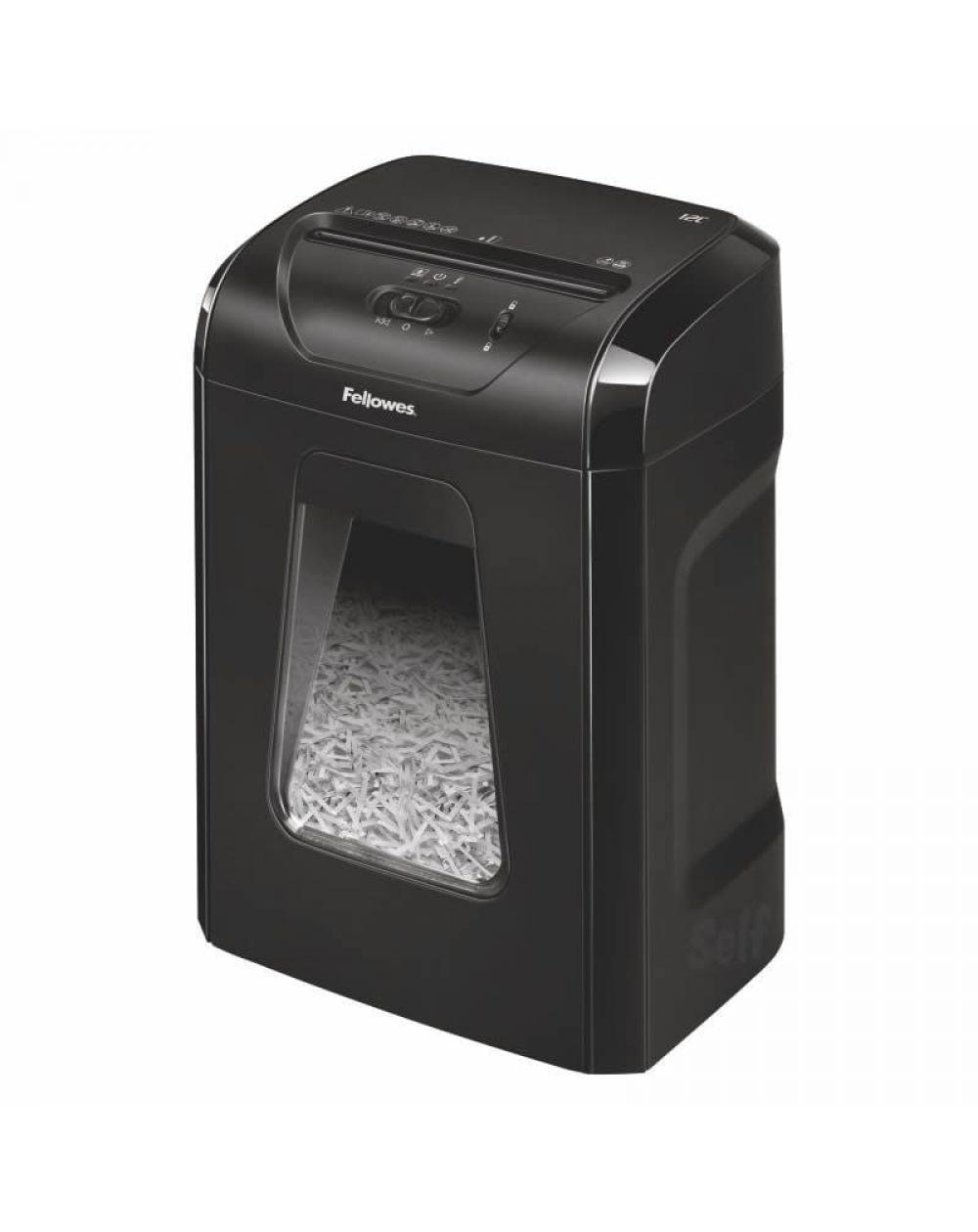 Destructora Fellowes 12C/ Corte en Partículas de 4 x 40mm/ Negra