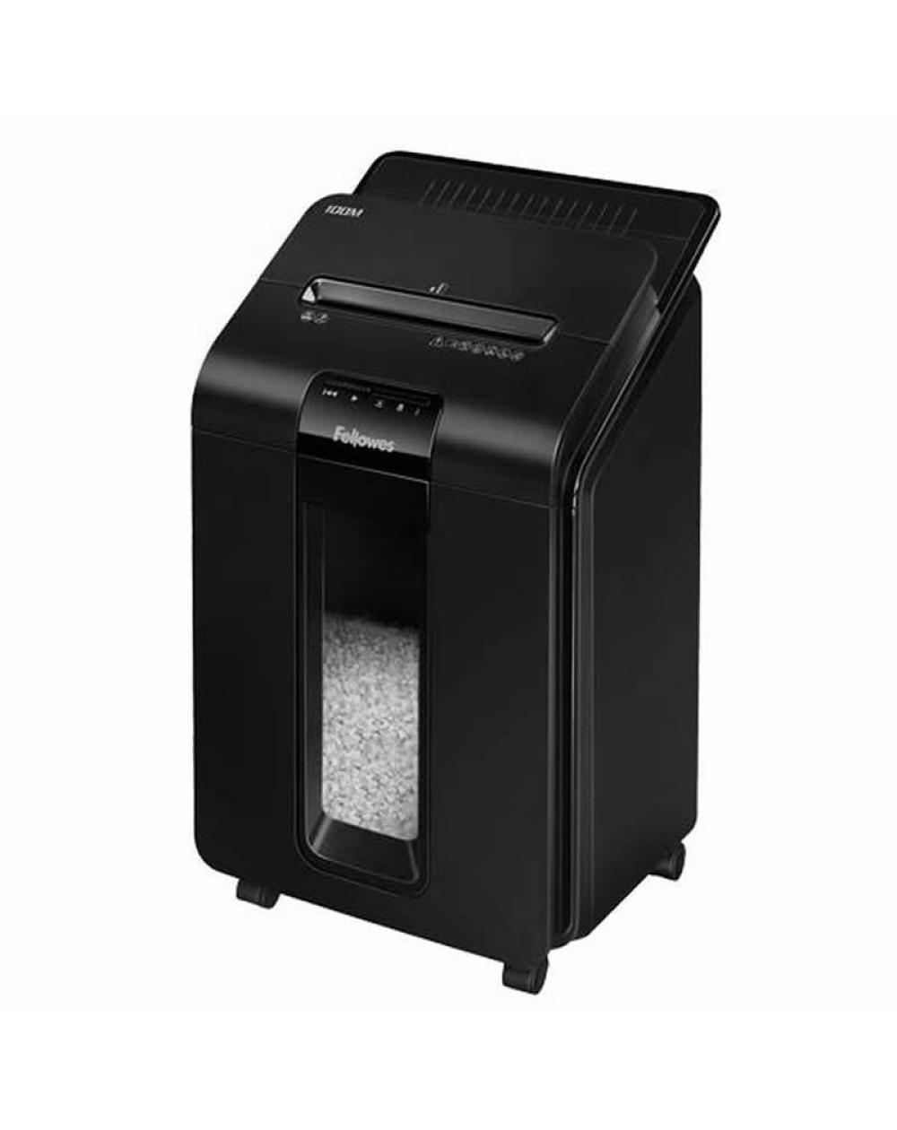 Destructora Fellowes AutoMax 100M/ Microcorte de 4 x 10mm/ Negra