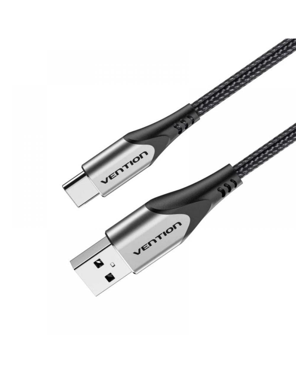 Cable USB 2.0 Tipo-C Vention CODHC/ USB Macho - USB Tipo-C Macho/ 25cm/ Gris