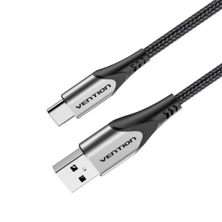 Cable USB 2.0 Tipo-C Vention CODHC/ USB Macho - USB Tipo-C Macho/ 25cm/ Gris