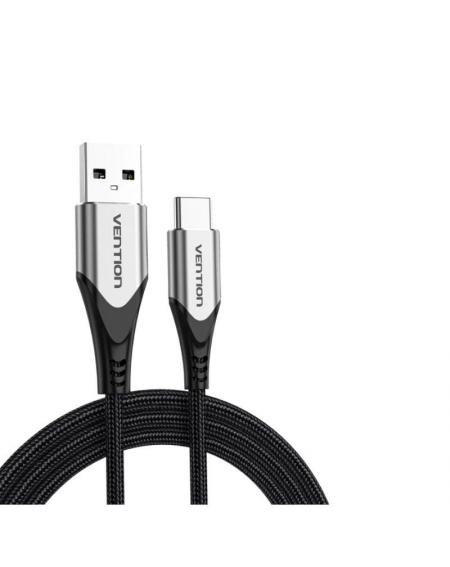 Cable USB 2.0 Tipo-C Vention CODHC/ USB Macho - USB Tipo-C Macho/ 25cm/ Gris