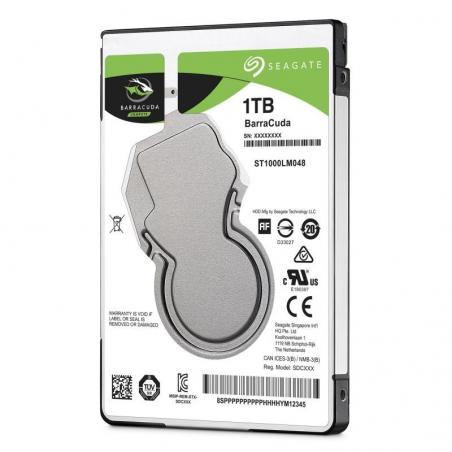 Disco Duro Seagate BarraCuda 1TB/ 2.5'/ SATA III/ 128MB