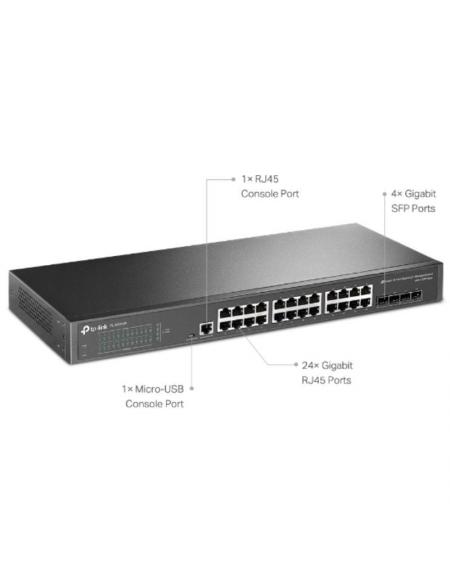 Switch Gestionable TP-Link TL-SG3428 28 Puertos/ RJ-45 10/100/1000/ SFP