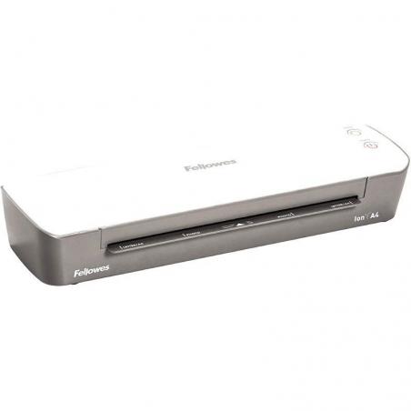 Plastificadora Fellowes Ion A4 4560001/ hasta A4 y 80-125 Micras/ Blanca y Gris