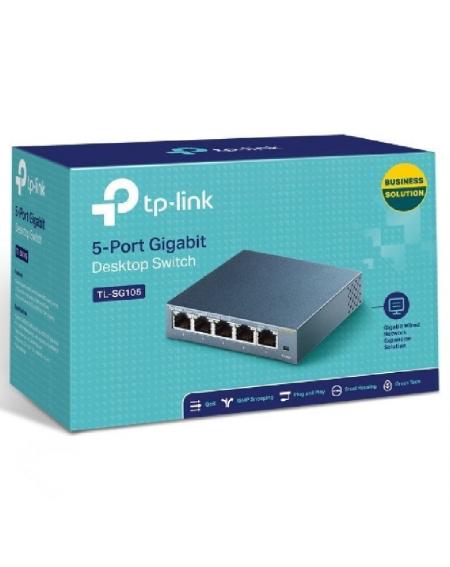 Switch TP-Link TL-SG105 5 Puertos/ RJ-45 10/100/1000