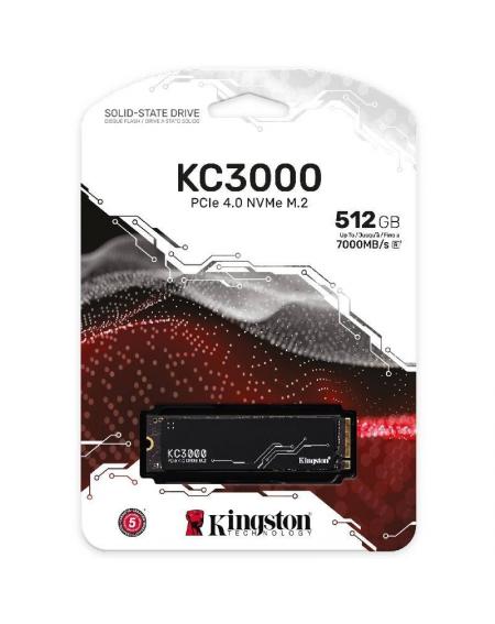 Disco SSD Kingston KC3000 512GB/ M.2 2280 PCIe 4.0/ con Disipador de Calor